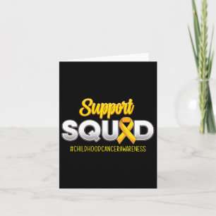 Support Squad Childhood Cancer Awareness For Women Card
