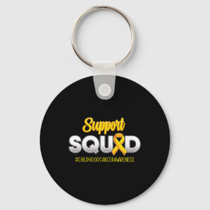 Support Squad Childhood Cancer Awareness For Women Key Ring