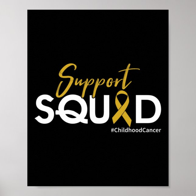 Support Squad - Childhood Cancer Awareness  Poster (Front)