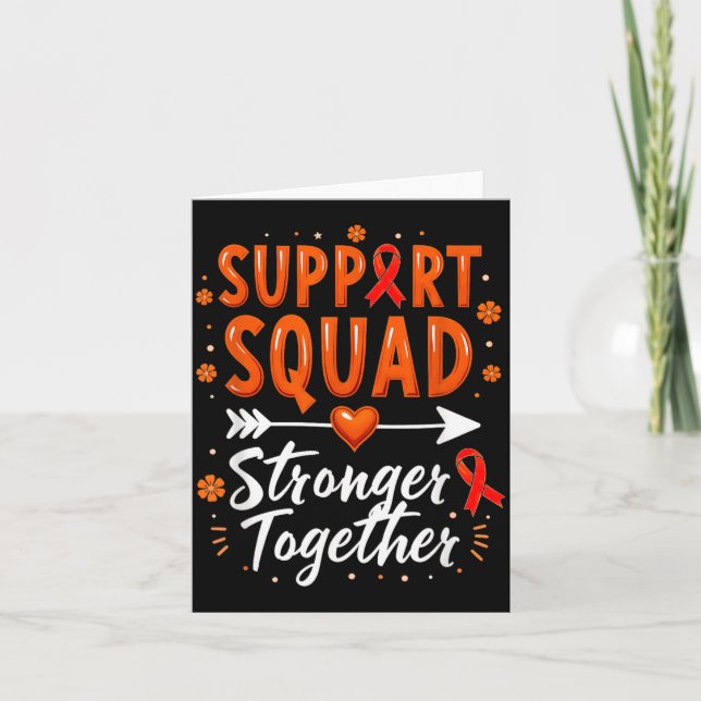 Support Squad Chronic Myeloid Leukaemia Awareness Card (Front)
