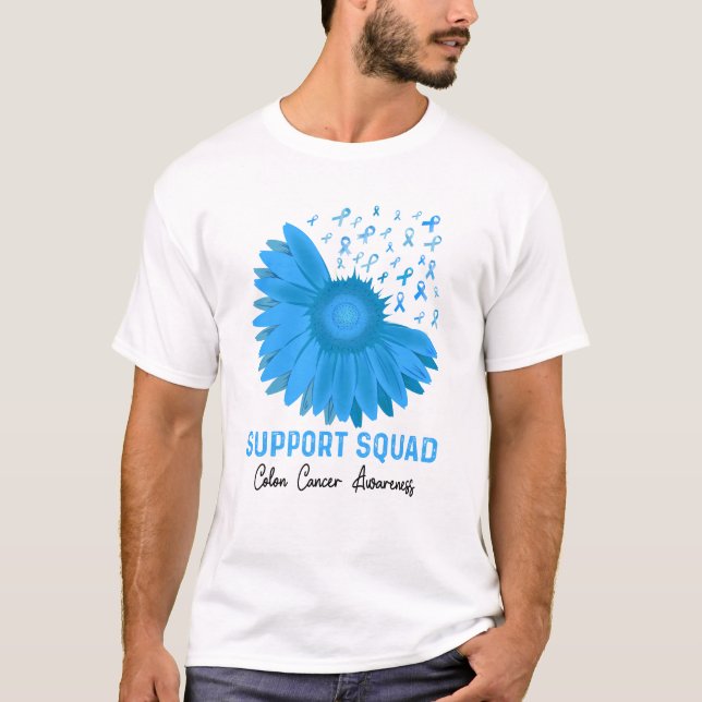 Support Squad Colon Cancer Awareness T-Shirt (Front)