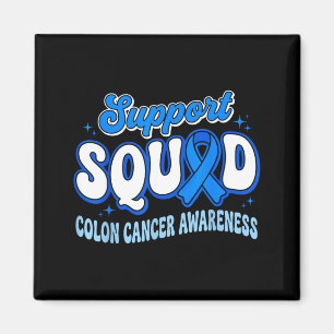 Support Squad Colourectal Colon Cancer Awareness Magnet