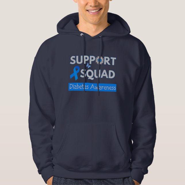 Support Squad - Diabetes Awareness Month Design   Hoodie (Front)