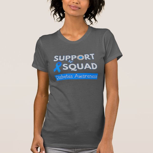 Support Squad - Diabetes Awareness Month Design   T-Shirt (Front)