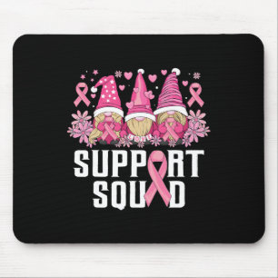 Support Squad Family Gnomes Breast Cancer Awarenes Mouse Pad