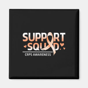 Support Squad Family Team Rsd Crps Awareness Orang Magnet