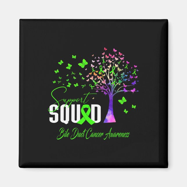 Support Squad For Bile Duct Cancer Awareness  Magnet (Front)