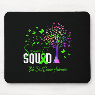 Support Squad For Bile Duct Cancer Awareness Mouse Pad