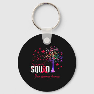 Support Squad For Brain Aneurysm Awareness  Key Ring