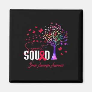 Support Squad For Brain Aneurysm Awareness Magnet