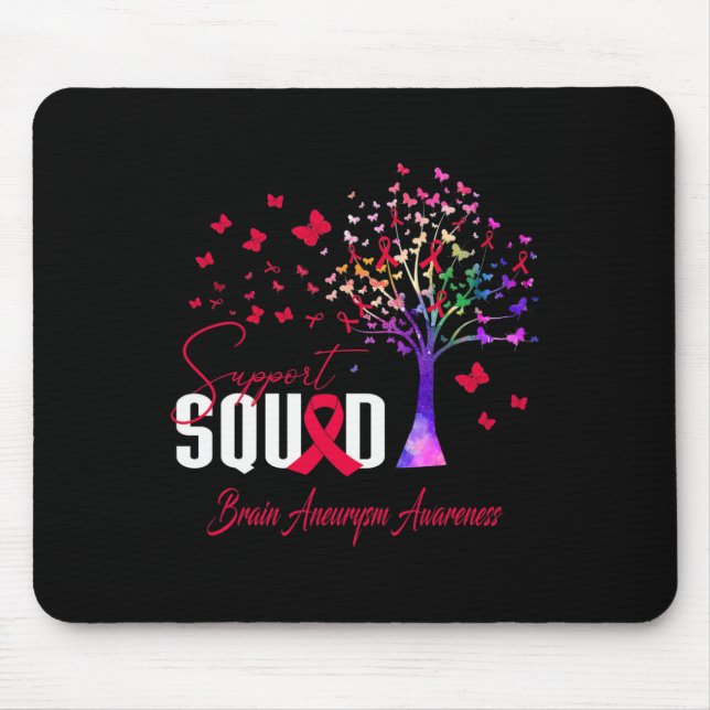 Support Squad For Brain Aneurysm Awareness  Mouse Pad (Front)