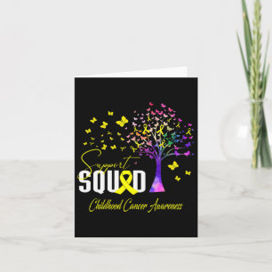 Support Squad For Childhood Cancer Awareness  Card