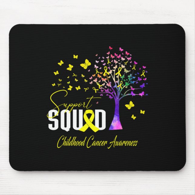 Support Squad For Childhood Cancer Awareness  Mouse Pad (Front)