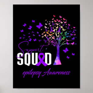 Support Squad For Epilepsy Awareness Poster