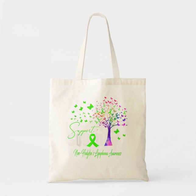 Support Squad For Non-Hodgkin'S Lymphoma Awareness Tote Bag (Front)