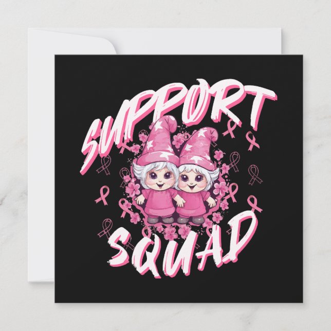 Support Squad Gnome Warrior Breast Cancer Awarenes (Front)