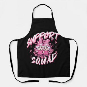 Support Squad Gnome Warrior Breast Cancer Awarenes Apron