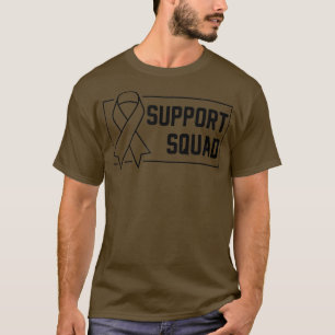 Support Squad Gold Yellow Warrior Childhood Cancer T-Shirt