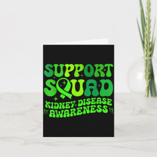 Support squad green pkd kidney disease ribbonSuppo Card
