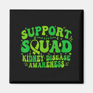 Support squad green ribbon butterfly pkd kidneySup Magnet