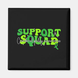 Support Squad Green Ribbon Cerebral Palsy Magnet
