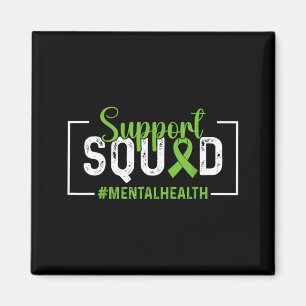 Support Squad Green Ribbon Mental Health Awareness Magnet