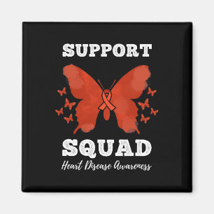 Support Squad Heart Disease Awareness  Magnet