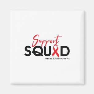 Support Squad - Heart Disease Awareness  Magnet