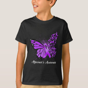 Support Squad Heimer Butterfly Purple Ribbon T-Shirt