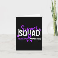 Support Squad Heimer’s Awareness Purple Ribbon But