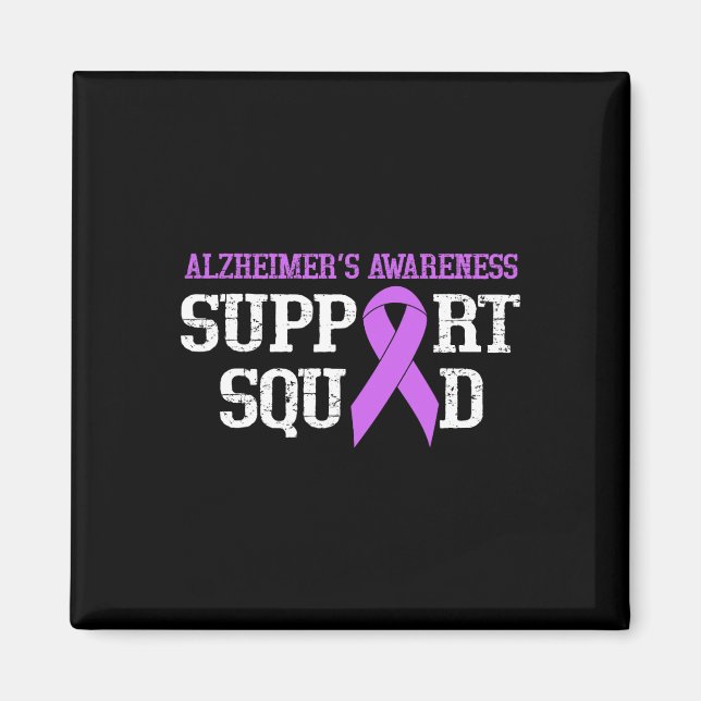 Support Squad Heimer Warrior We Wear Purple  Magnet (Front)