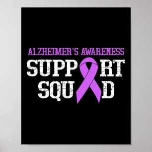 Support Squad Heimer Warrior We Wear Purple Poster