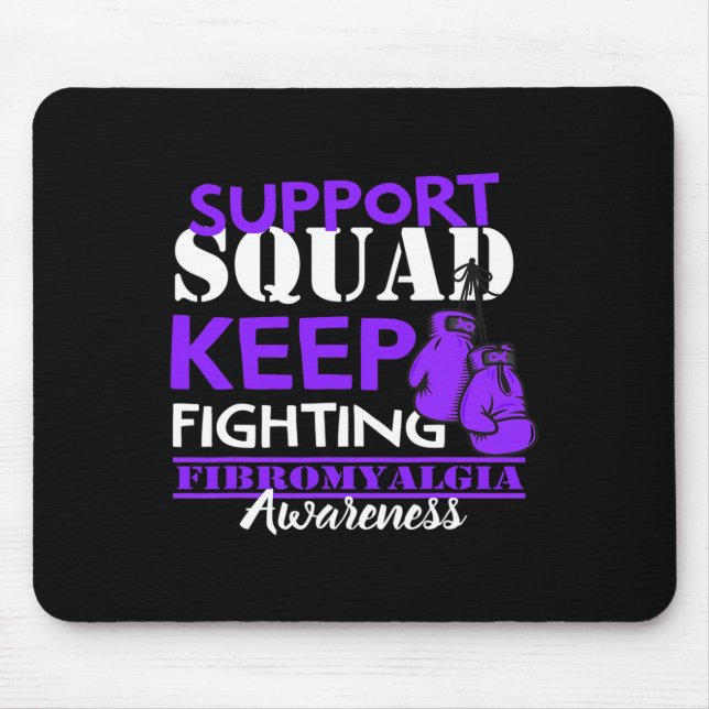 Support Squad I Chronic Pain Response Fibromyalgia Mouse Pad (Front)