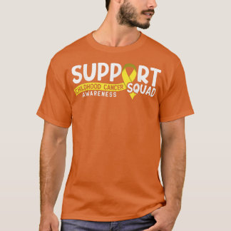 Support Squad I Gold Awareness Ribbon I Childhood  T-Shirt