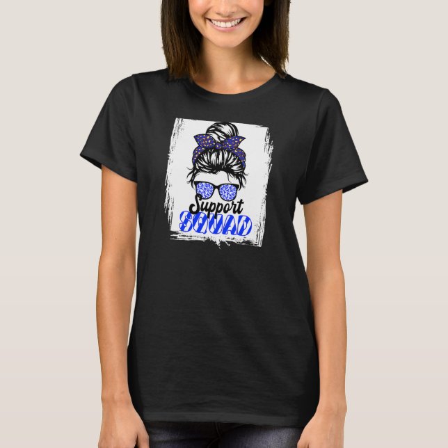 Support Squad I Me Cfs Myalgic Encephalomyelitis   T-Shirt (Front)