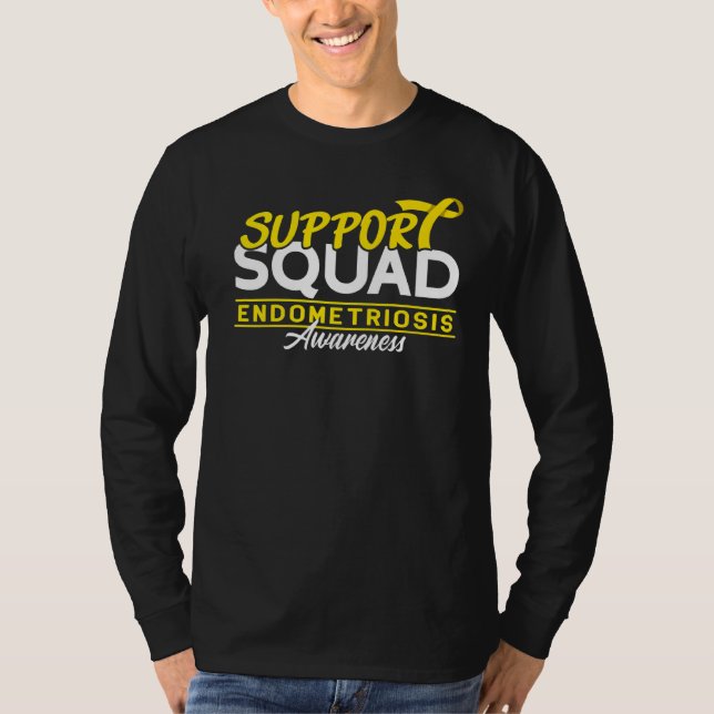 Support Squad I Uterus Endometrium Endometriosis A T-Shirt (Front)