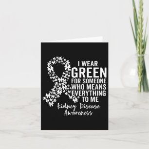 Support Squad I Wear Green For Kidney Disease Awar Card