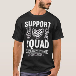 Support Squad I Zebra Ribbon I Ehlers Danlos Syndr T-Shirt