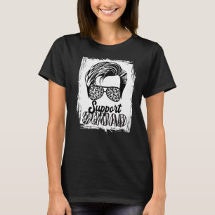 Support Squad I Zebra Ribbon I Ehlers Danlos Syndr T-Shirt