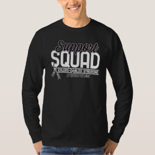Support Squad I Zebra Ribbon I Ehlers Danlos Syndr T-Shirt