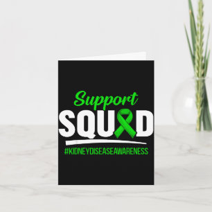 Support squad kidney disease awareness  card