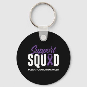 Support Squad Leiomyosarcoma Cancer Awareness Gift Key Ring