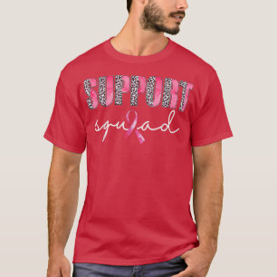 Support Squad Leopard Pink Warrior Breast Cancer A T-Shirt