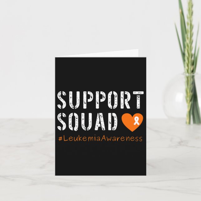 Support Squad Leukaemia Awareness 1  Card (Front)