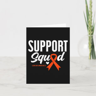 Support Squad Leukaemia Awareness  Card