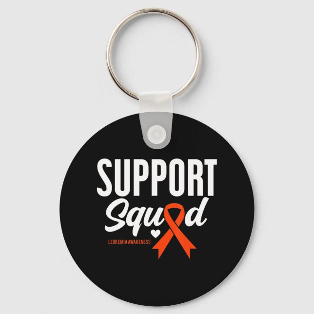 Support Squad Leukaemia Awareness  Key Ring (Front)