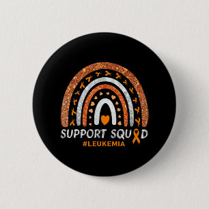 Support Squad Leukaemia Awareness Rainbow Gift War 6 Cm Round Badge