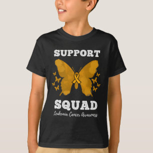 Support Squad Leukaemia Cancer Awareness Blood Can T-Shirt