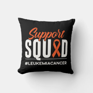 Support Squad Leukaemia Cancer Awareness Gift  Cushion