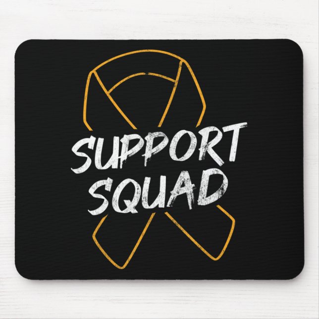 Support Squad Leukaemia Cancer Leukaemia Awareness Mouse Pad (Front)